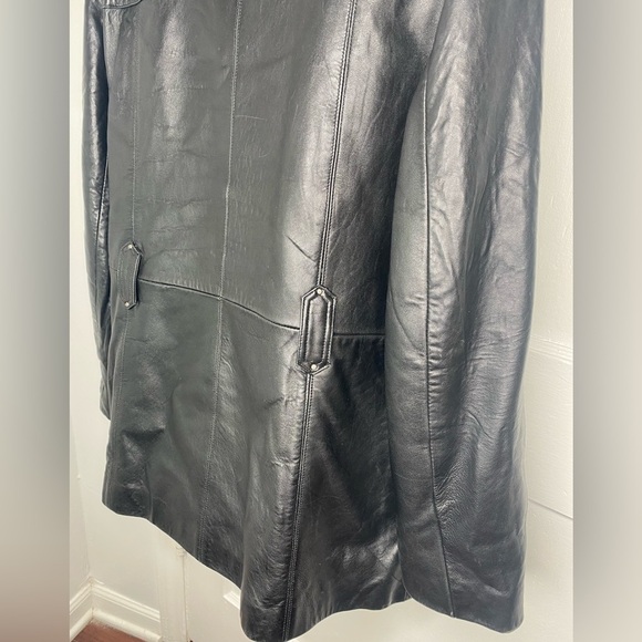 Preswick & Moore Black Leather Women's Jacket - Picture 11 of 12